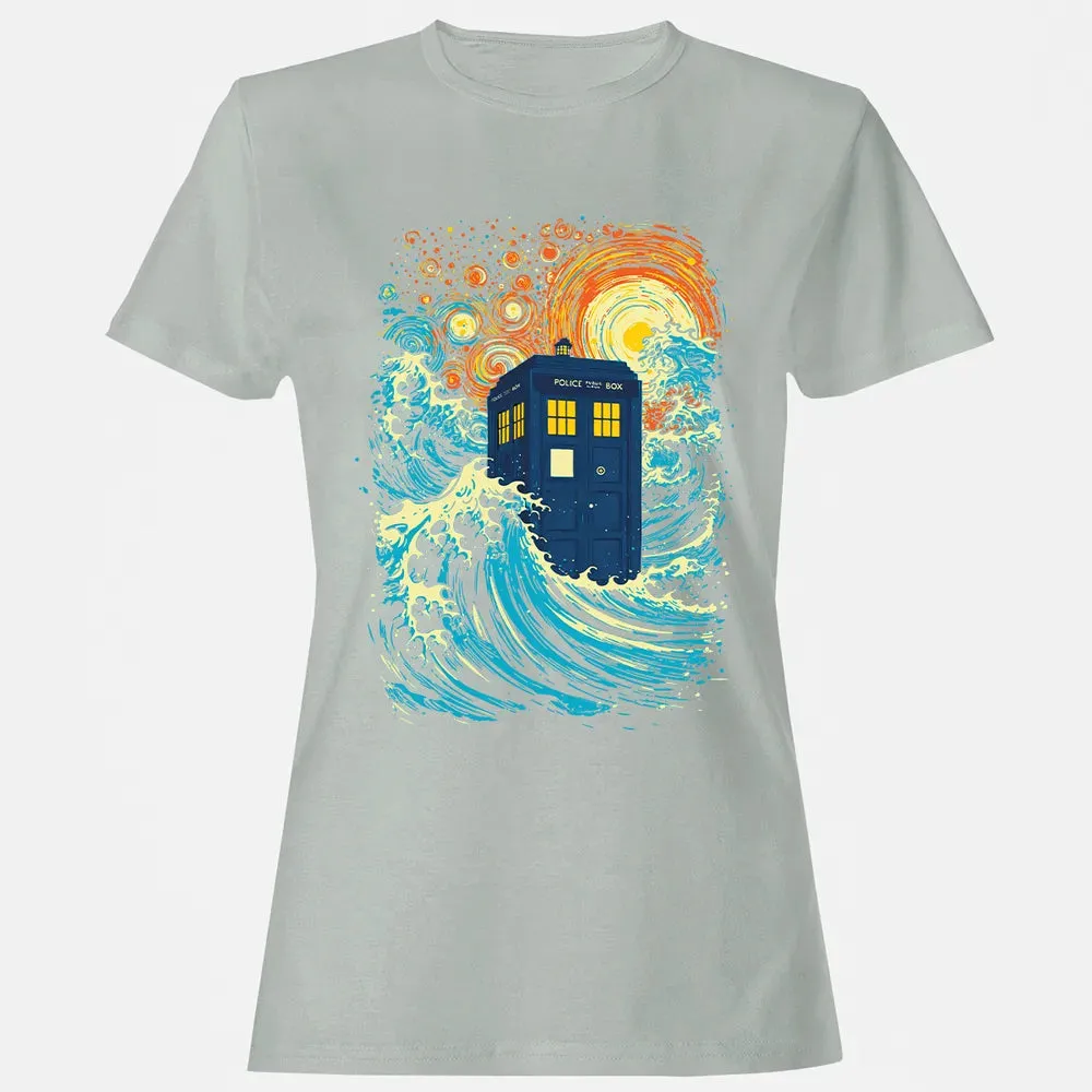 Starry Wave Blue Box Women's T-shirt - 2