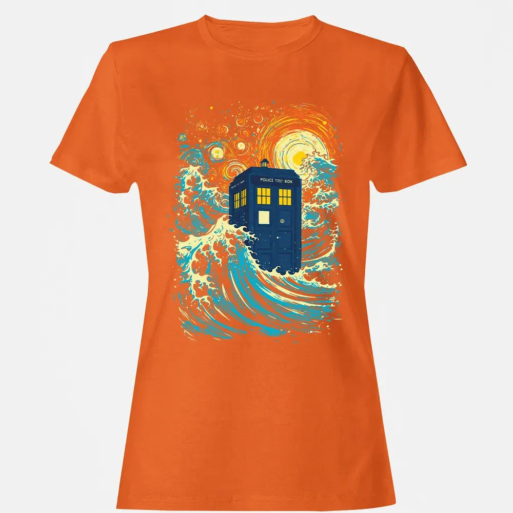 Starry Wave Blue Box Women's T-shirt - 11
