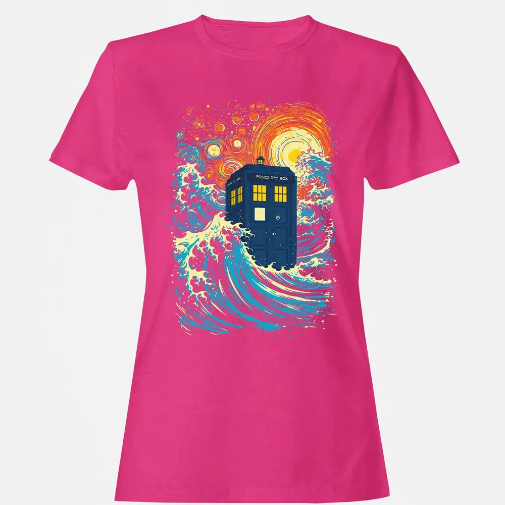 Starry Wave Blue Box Women's T-shirt - 6