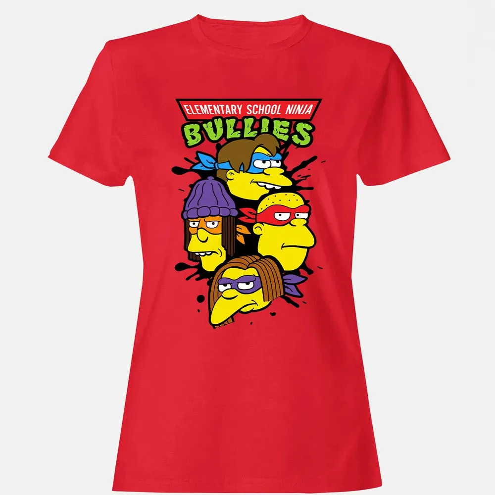 Elementary School Ninja Bullies Women's T-shirt - 13