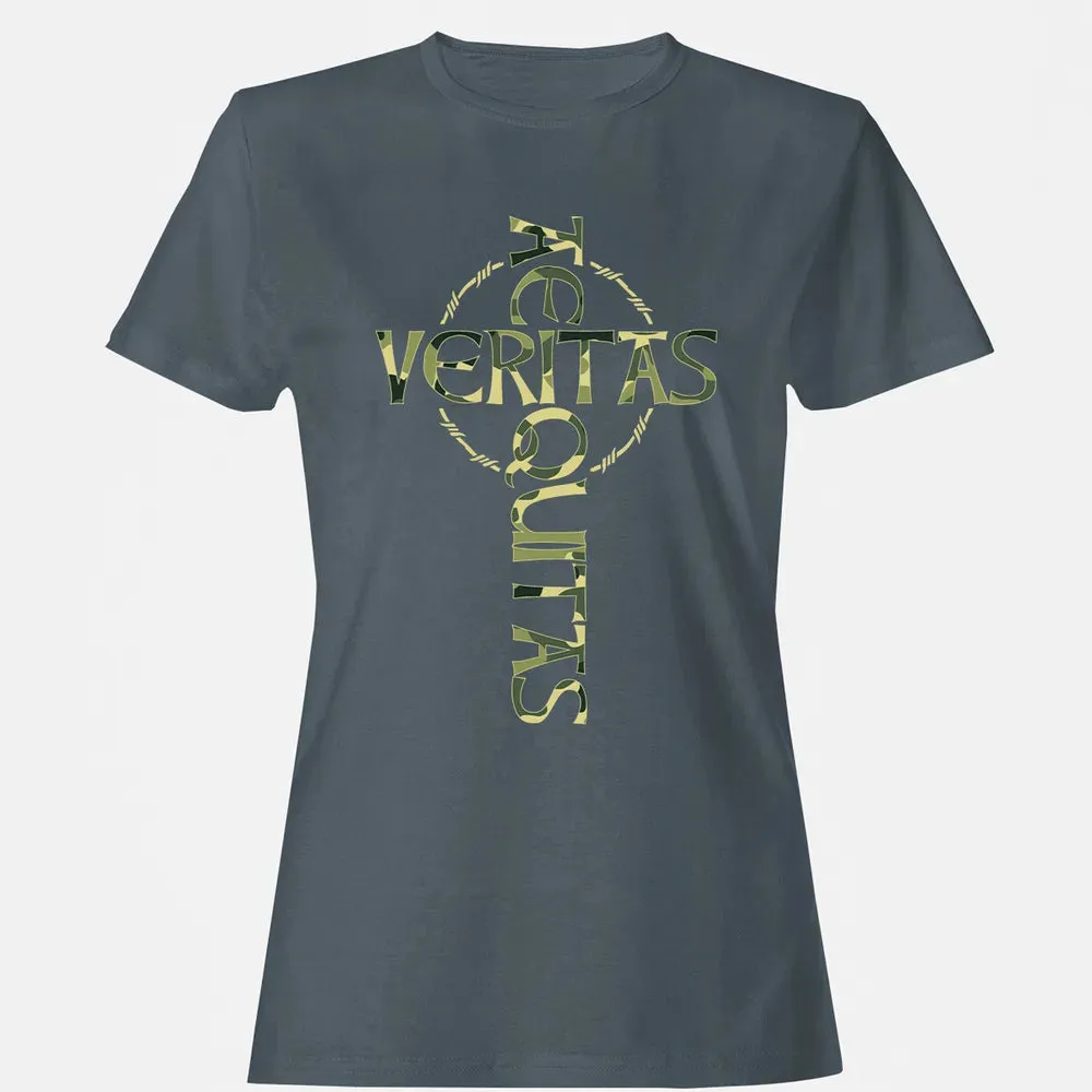 Veritas Aequitas Camo Cross Women's T-shirt - 3