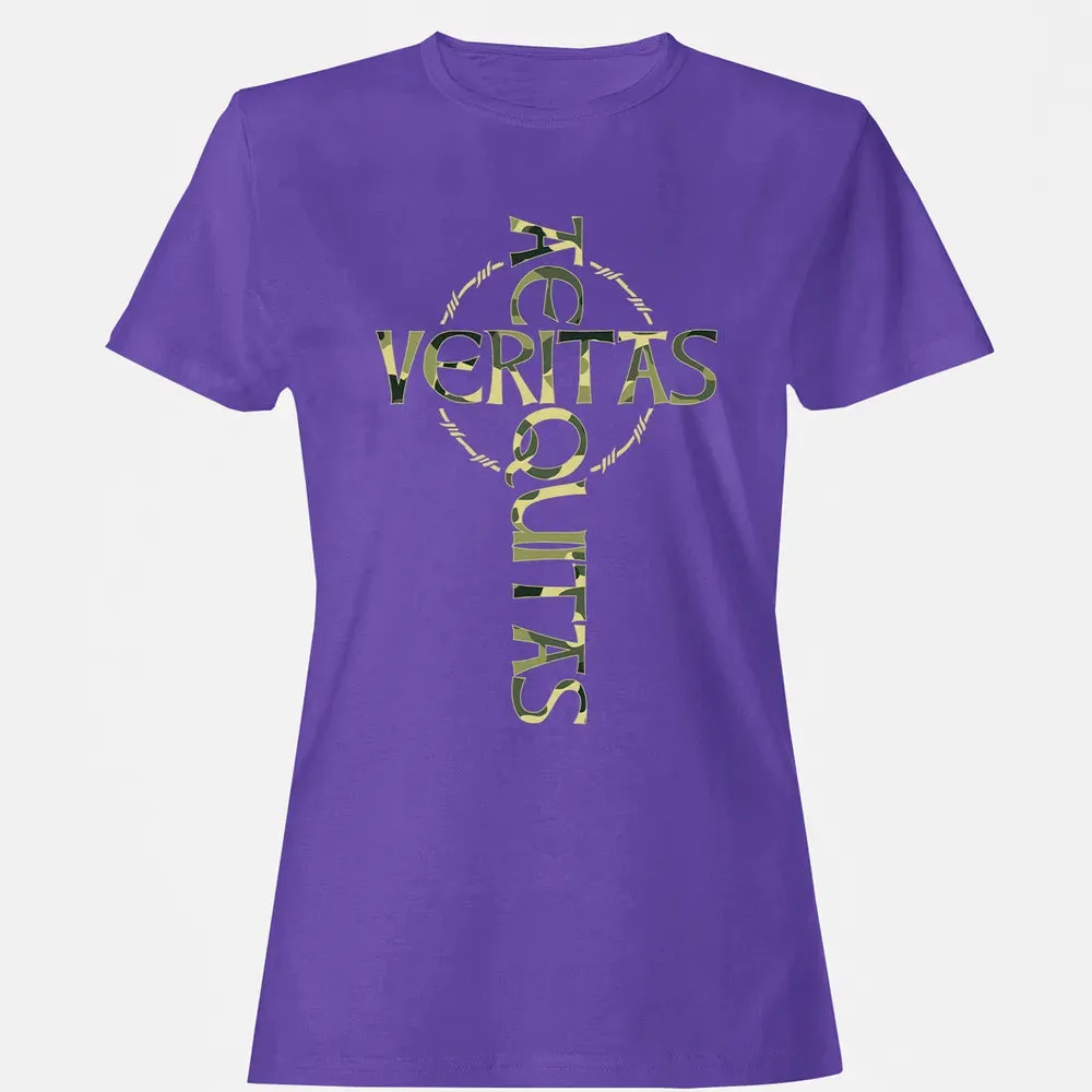 Veritas Aequitas Camo Cross Women's T-shirt - 12