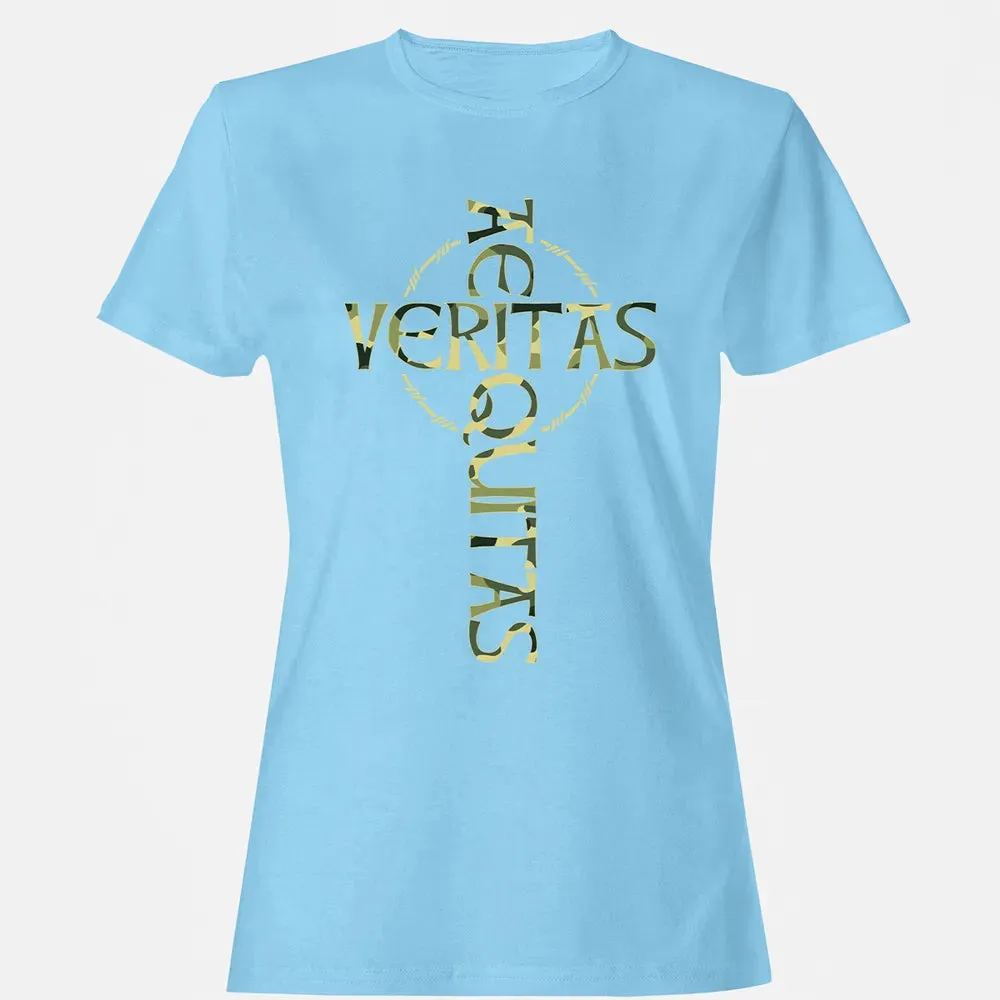 Veritas Aequitas Camo Cross Women's T-shirt - 8