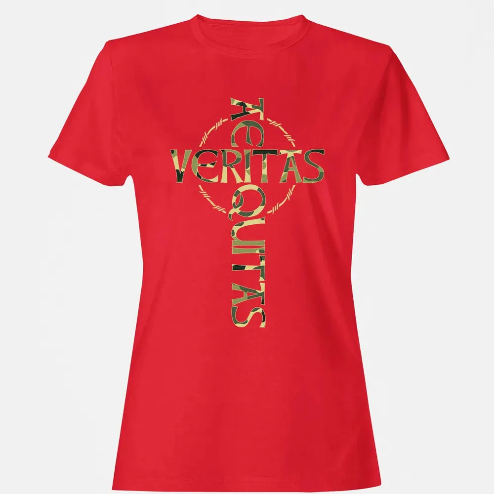 Veritas Aequitas Camo Cross Women's T-shirt - 13