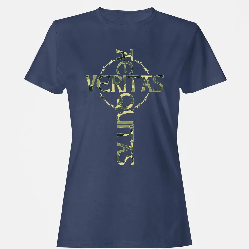 Veritas Aequitas Camo Cross Women's T-shirt - 10