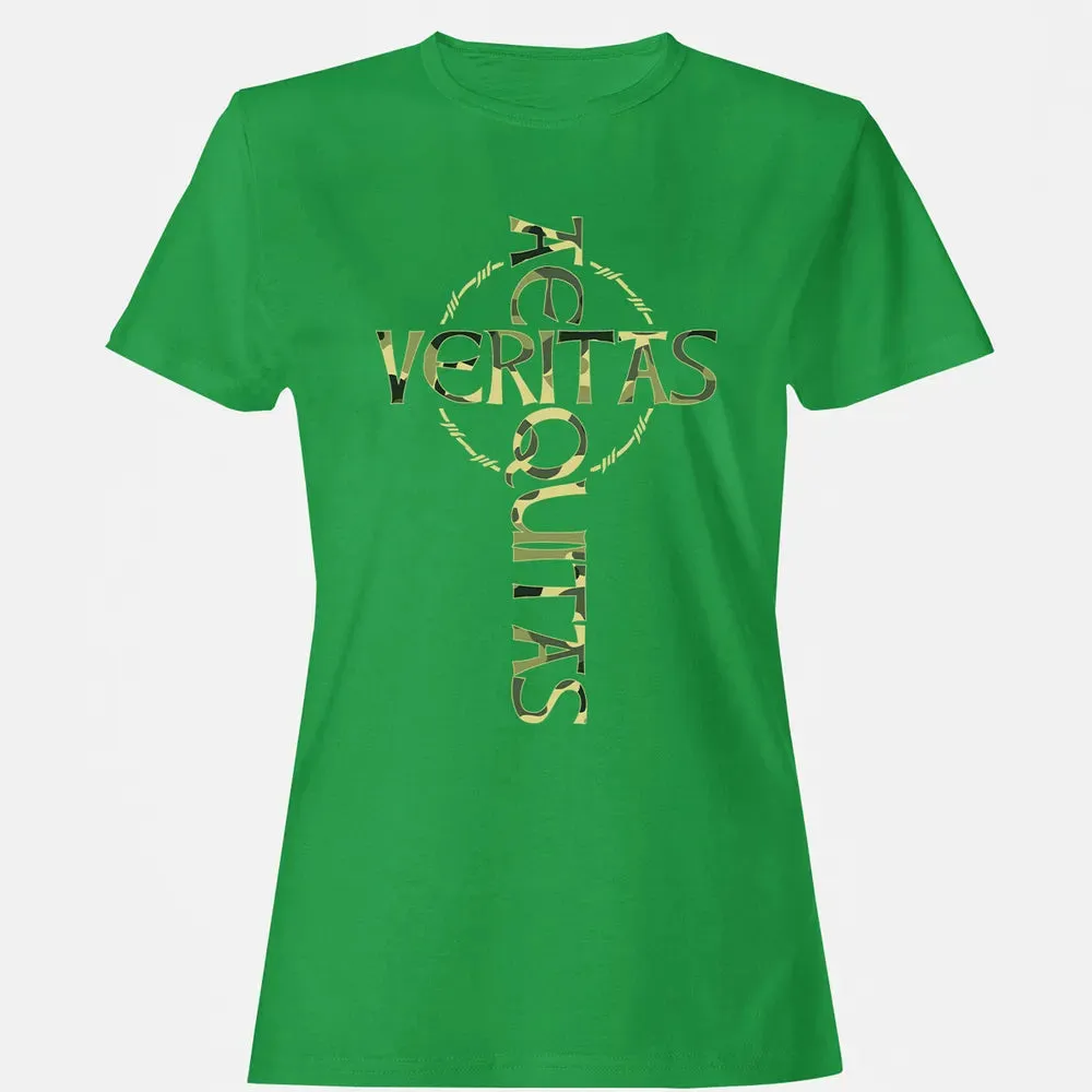 Veritas Aequitas Camo Cross Women's T-shirt - 7