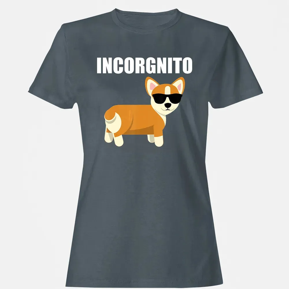 Vintage Incorgnito   Funny Corgi Lover  Gift Women's T-shirt - 3