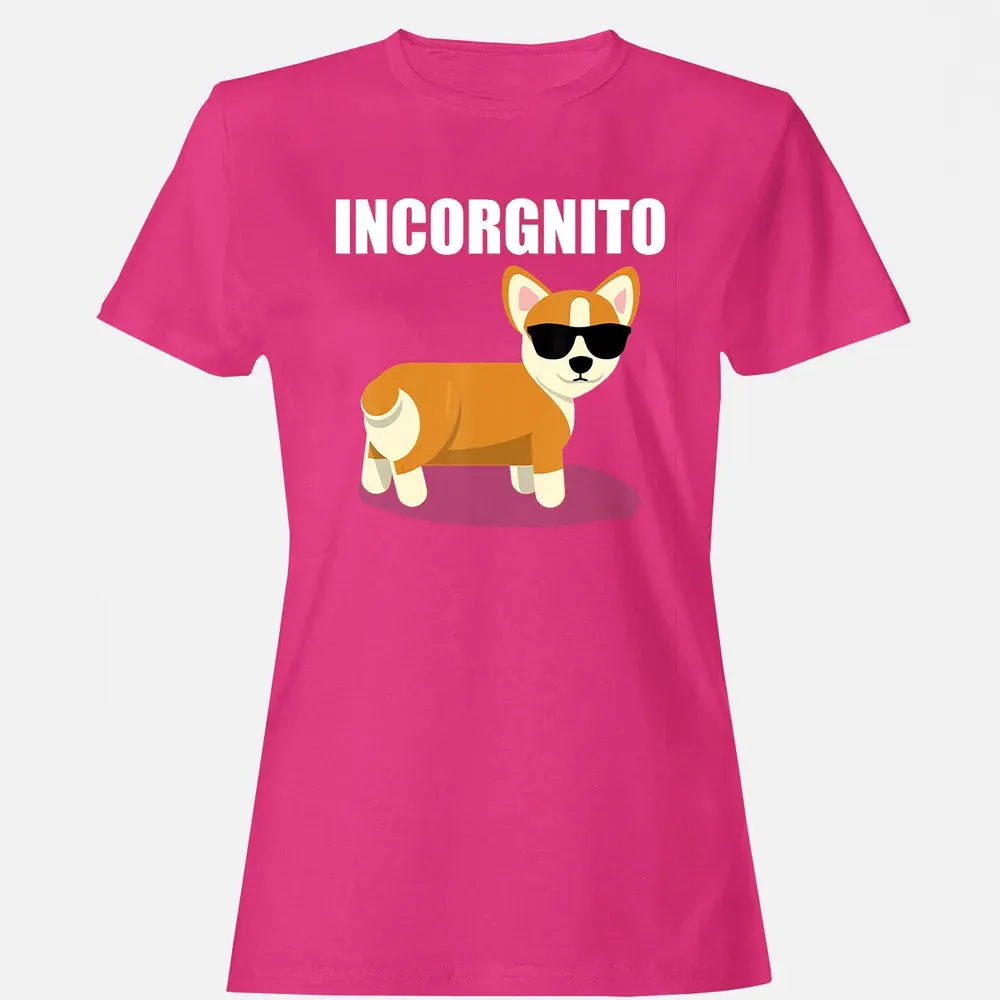 Vintage Incorgnito   Funny Corgi Lover  Gift Women's T-shirt - 6