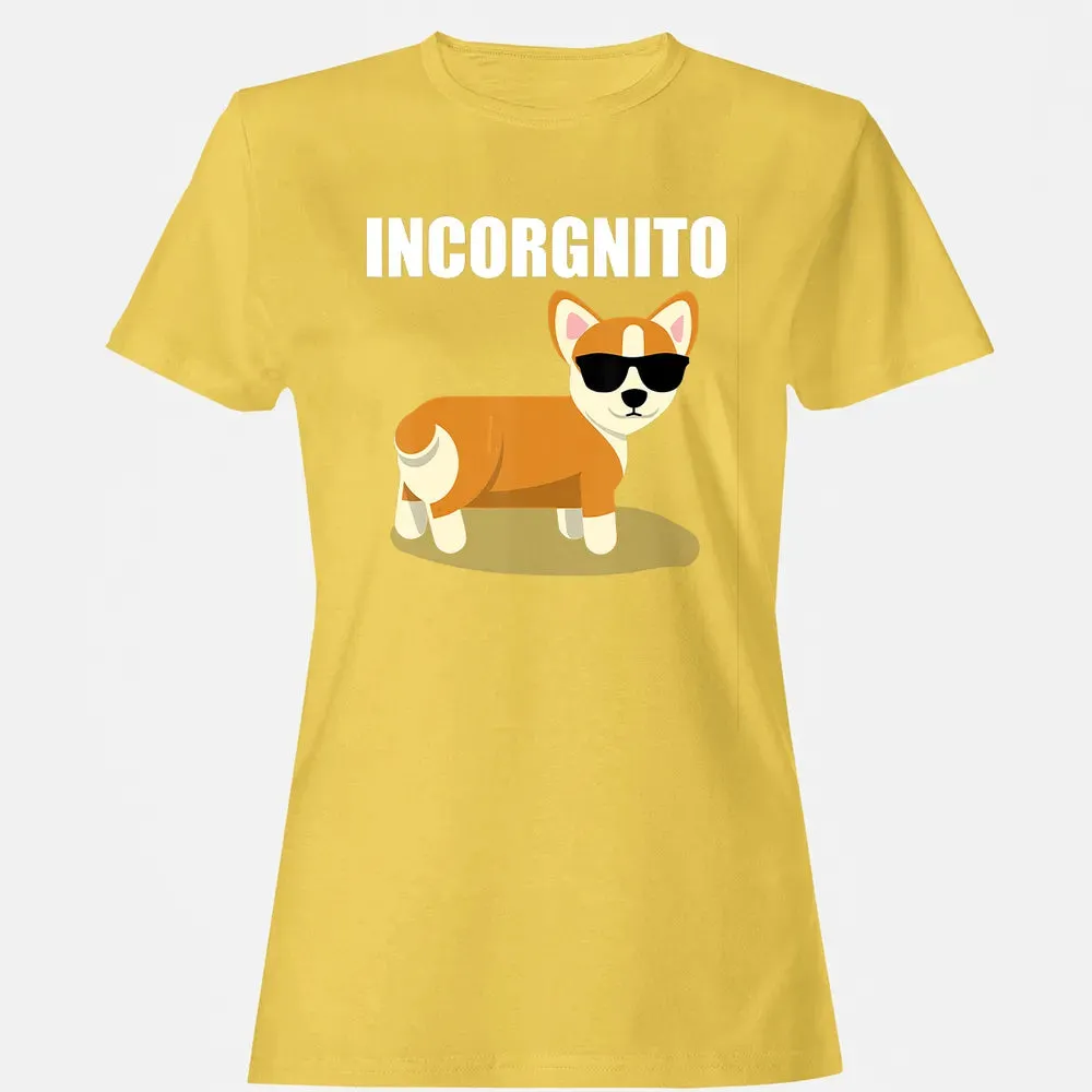 Vintage Incorgnito   Funny Corgi Lover  Gift Women's T-shirt - 4