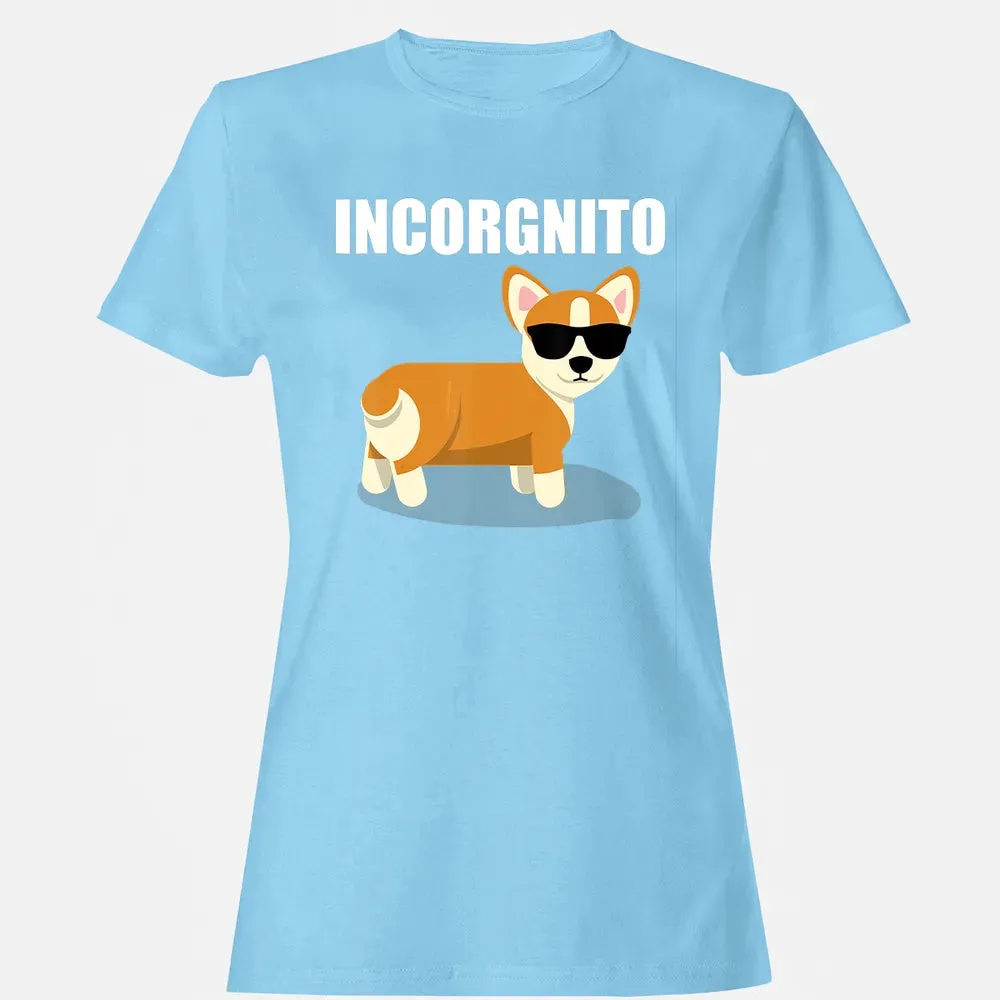 Vintage Incorgnito   Funny Corgi Lover  Gift Women's T-shirt - 8