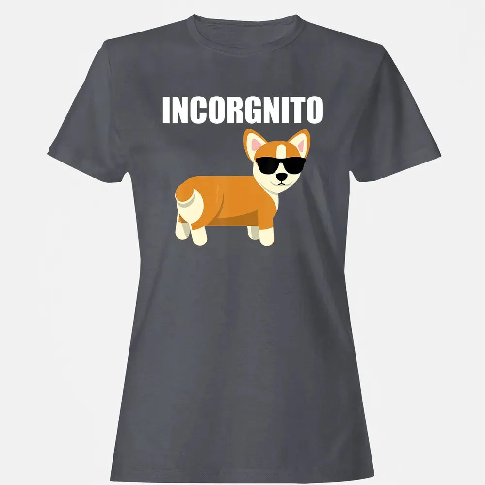 Vintage Incorgnito   Funny Corgi Lover  Gift Women's T-shirt - 5