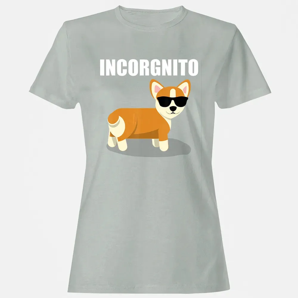 Vintage Incorgnito   Funny Corgi Lover  Gift Women's T-shirt - 2