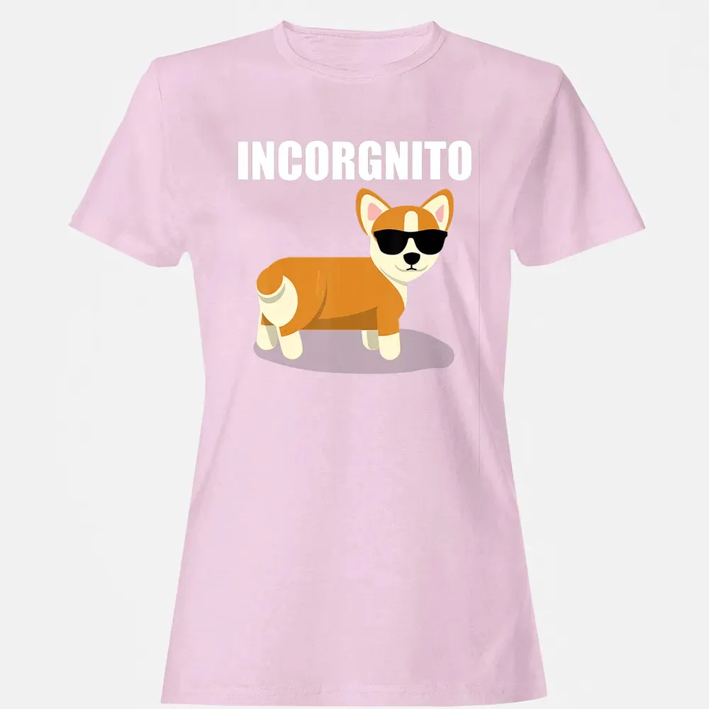 Vintage Incorgnito   Funny Corgi Lover  Gift Women's T-shirt - 9