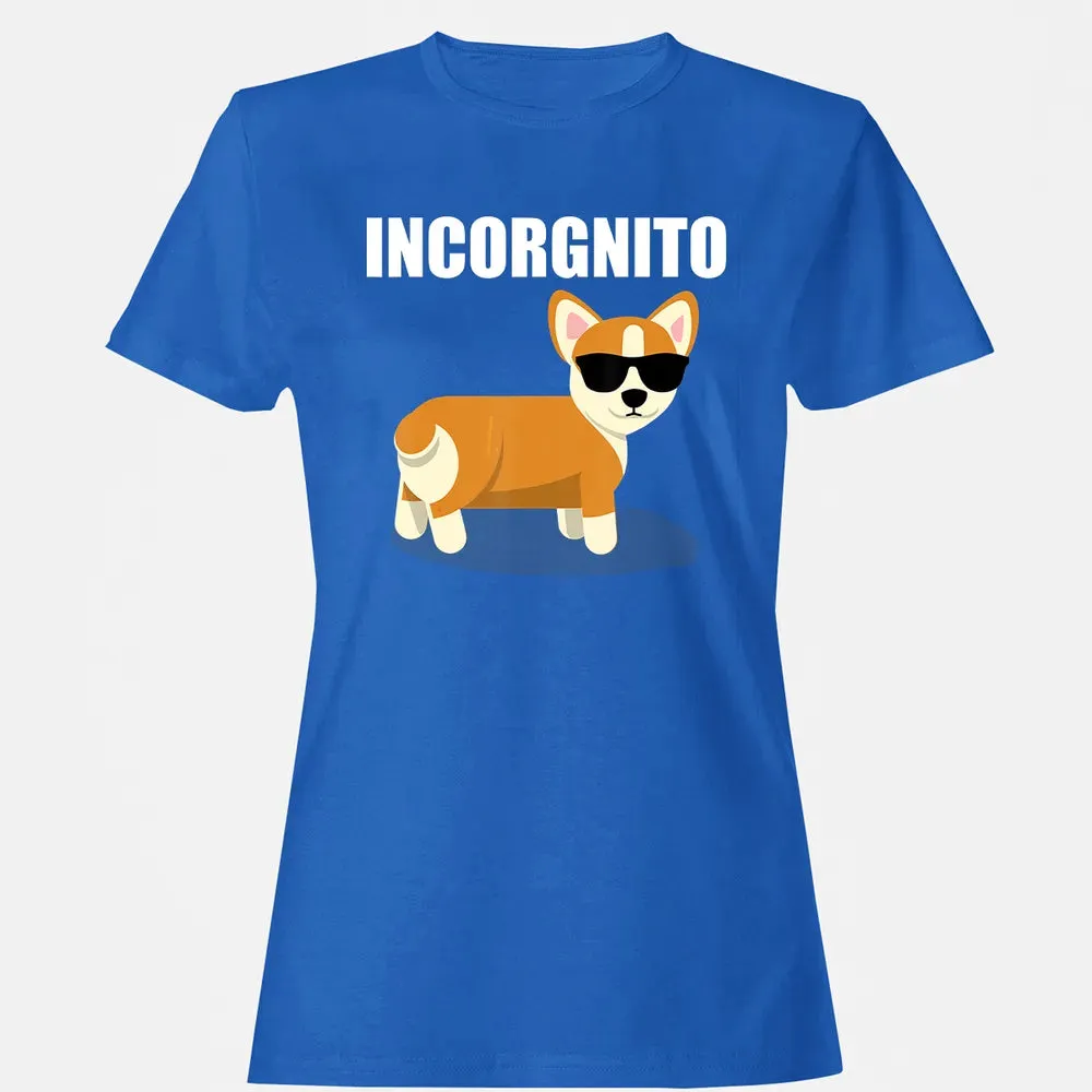 Vintage Incorgnito   Funny Corgi Lover  Gift Women's T-shirt - 14