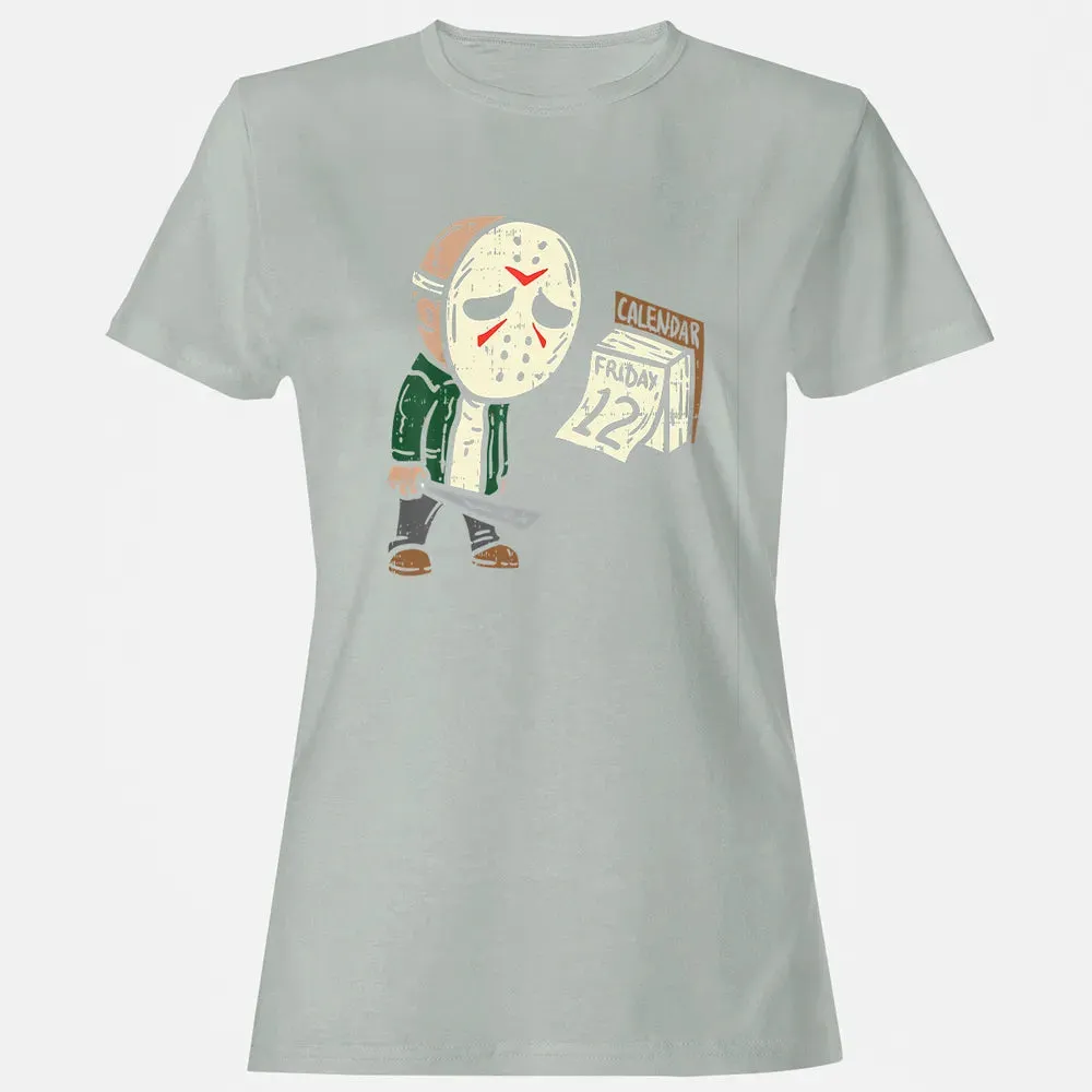 Friday 12th Funny Halloween Horror Movie Humor Women's T-shirt - 2