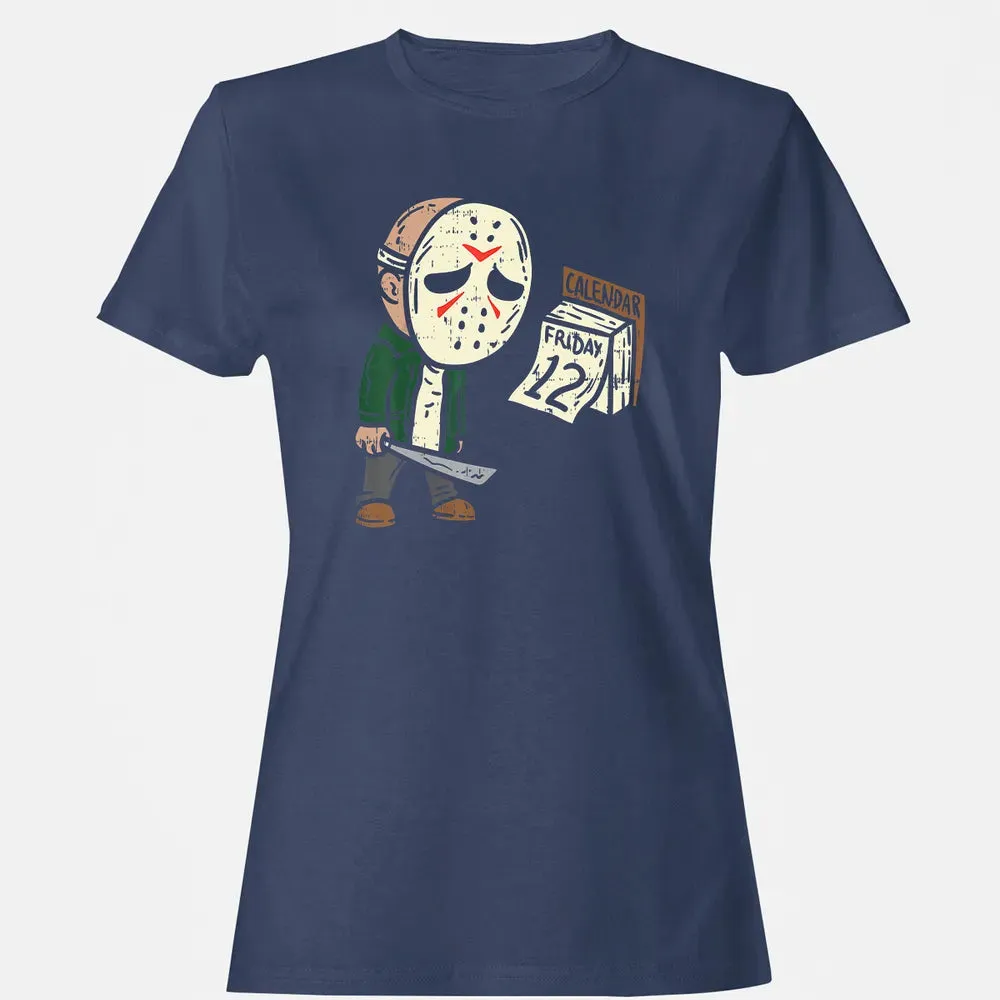 Friday 12th Funny Halloween Horror Movie Humor Women's T-shirt - 10