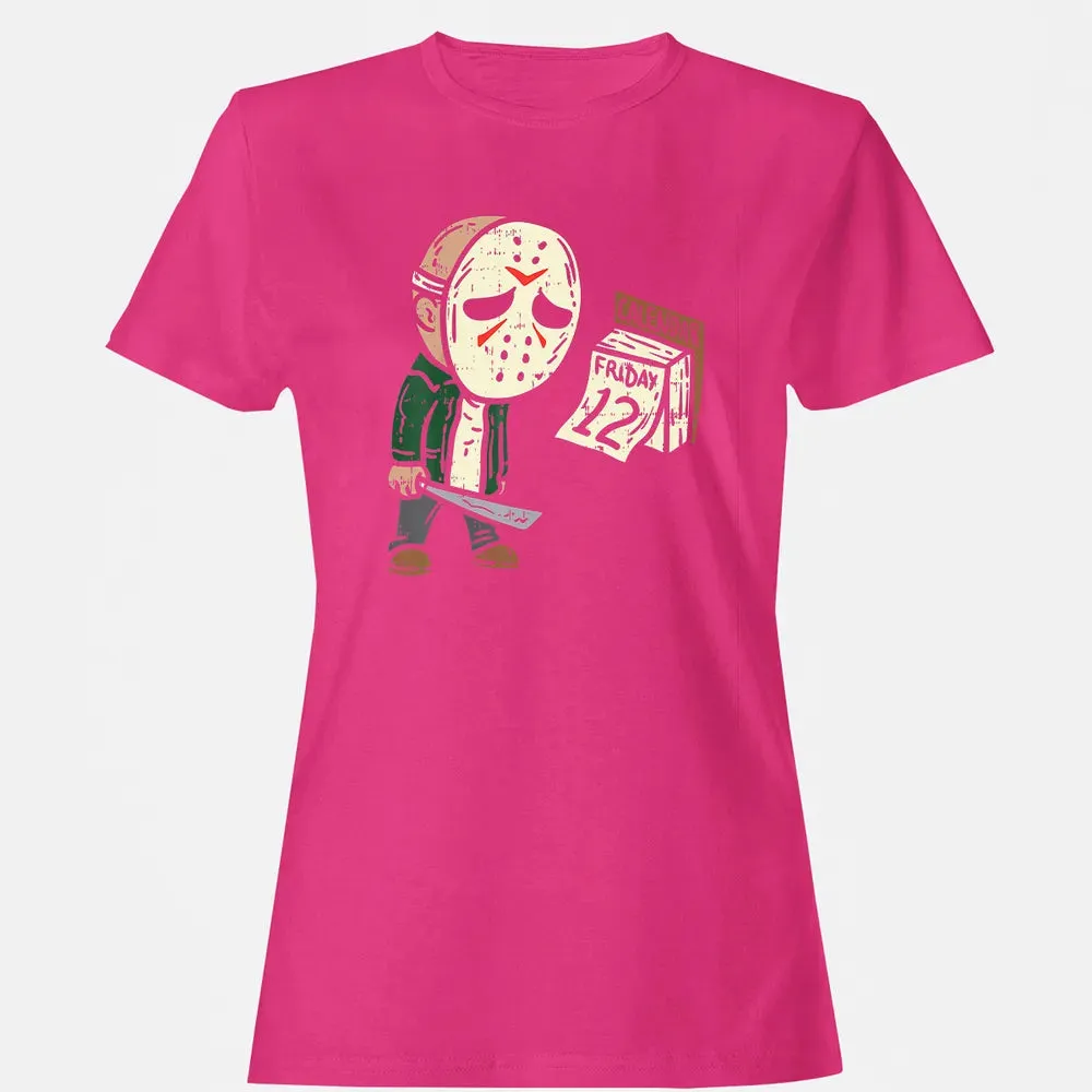Friday 12th Funny Halloween Horror Movie Humor Women's T-shirt - 6