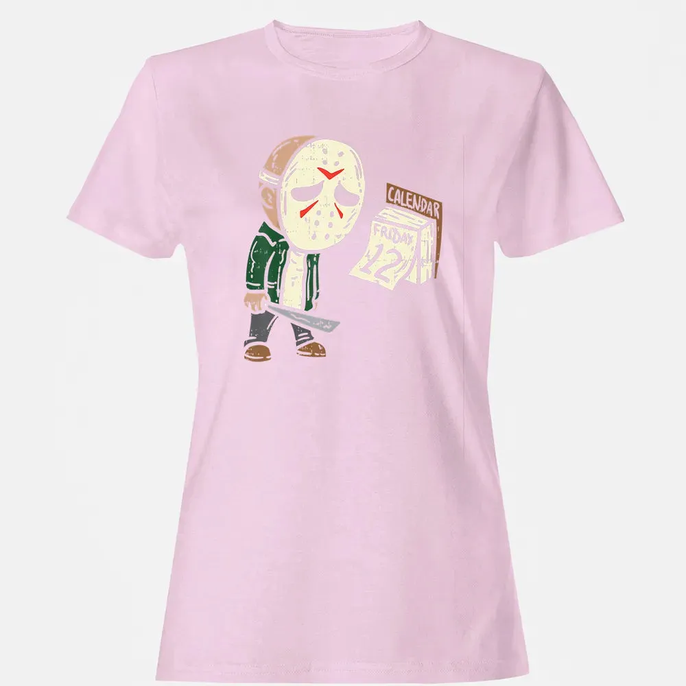 Friday 12th Funny Halloween Horror Movie Humor Women's T-shirt - 9