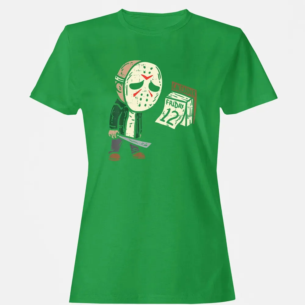 Friday 12th Funny Halloween Horror Movie Humor Women's T-shirt - 7