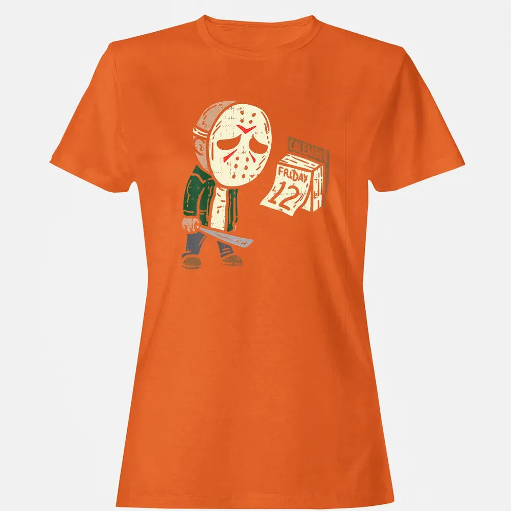 Friday 12th Funny Halloween Horror Movie Humor Women's T-shirt - 11