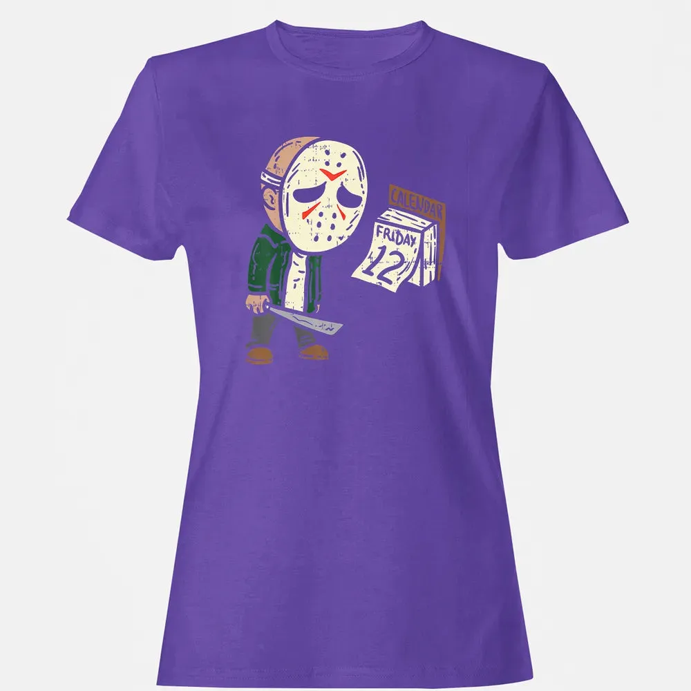 Friday 12th Funny Halloween Horror Movie Humor Women's T-shirt - 12