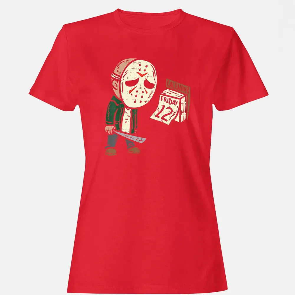 Friday 12th Funny Halloween Horror Movie Humor Women's T-shirt - 13