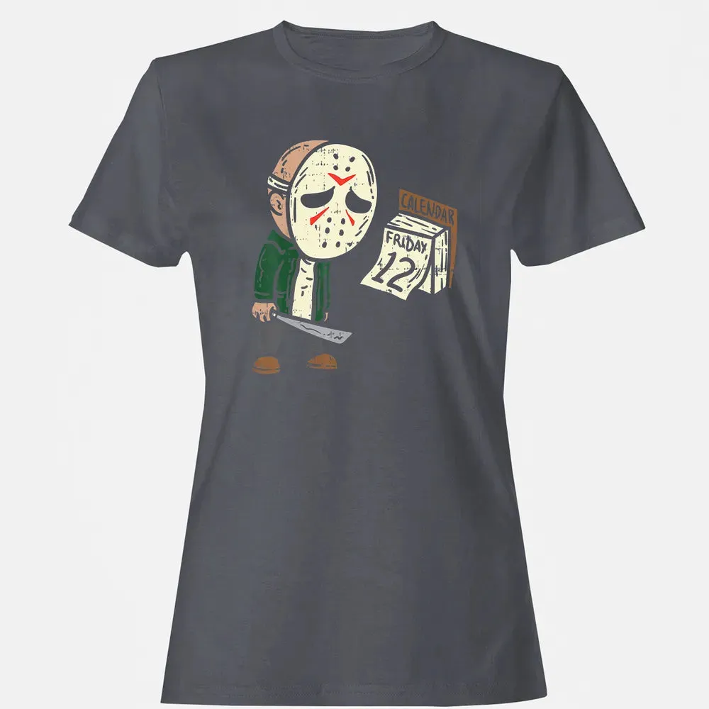 Friday 12th Funny Halloween Horror Movie Humor Women's T-shirt - 5