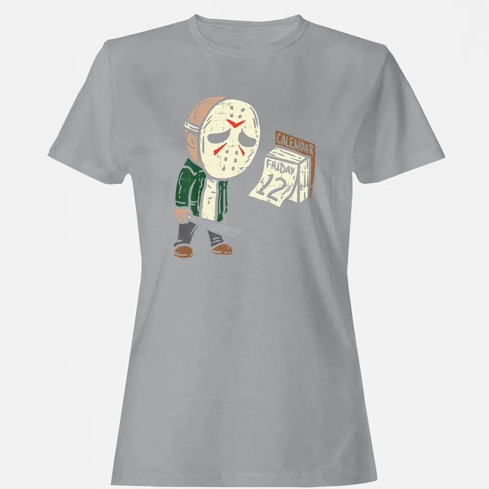 Friday 12th Funny Halloween Horror Movie Humor Women's T-shirt - 15
