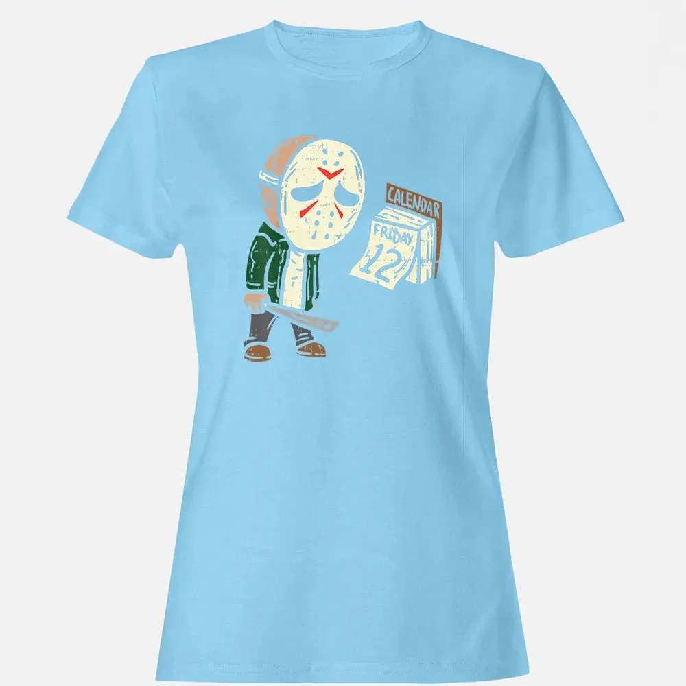 Friday 12th Funny Halloween Horror Movie Humor Women's T-shirt - 8