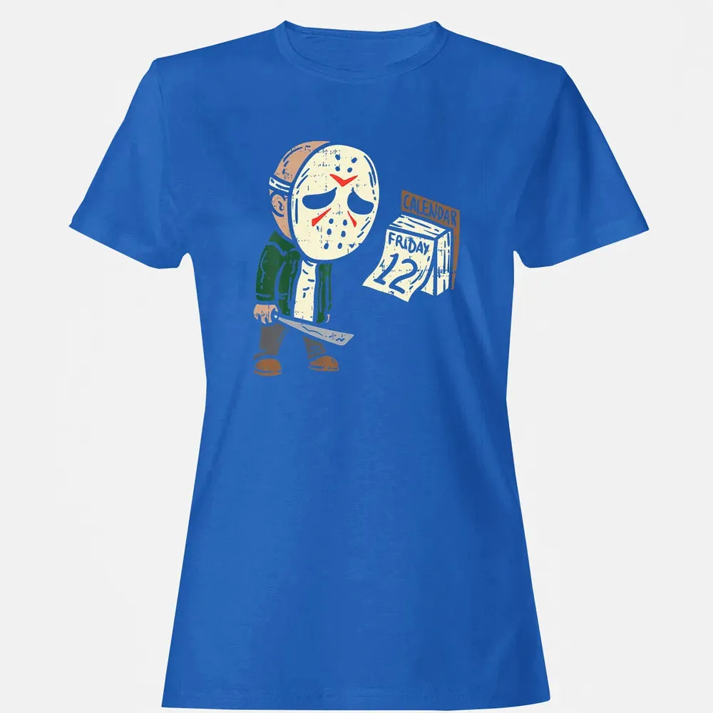 Friday 12th Funny Halloween Horror Movie Humor Women's T-shirt - 14