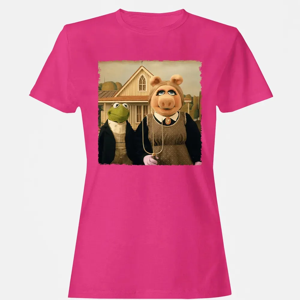 Ms Piggy's American Gothic Women's T-shirt - 6