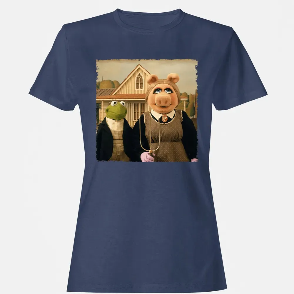 Ms Piggy's American Gothic Women's T-shirt - 10