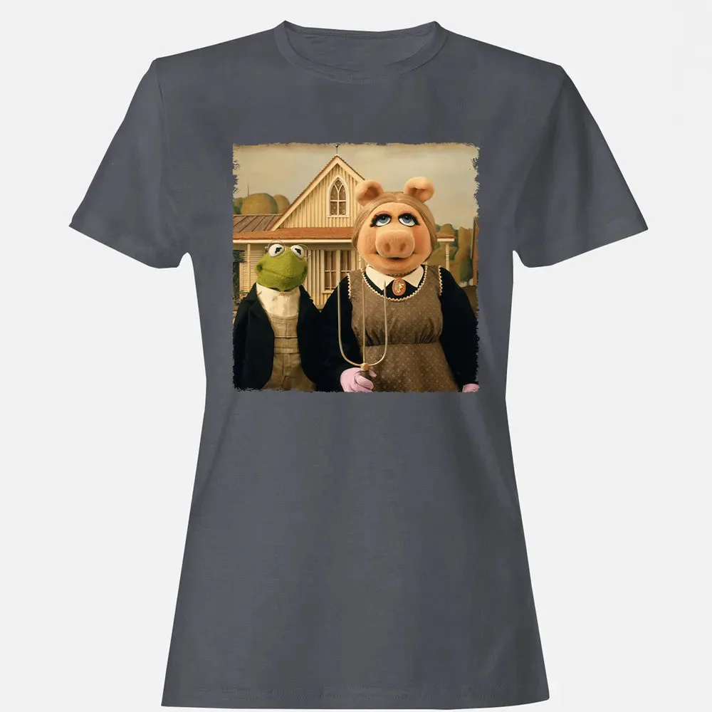 Ms Piggy's American Gothic Women's T-shirt - 5