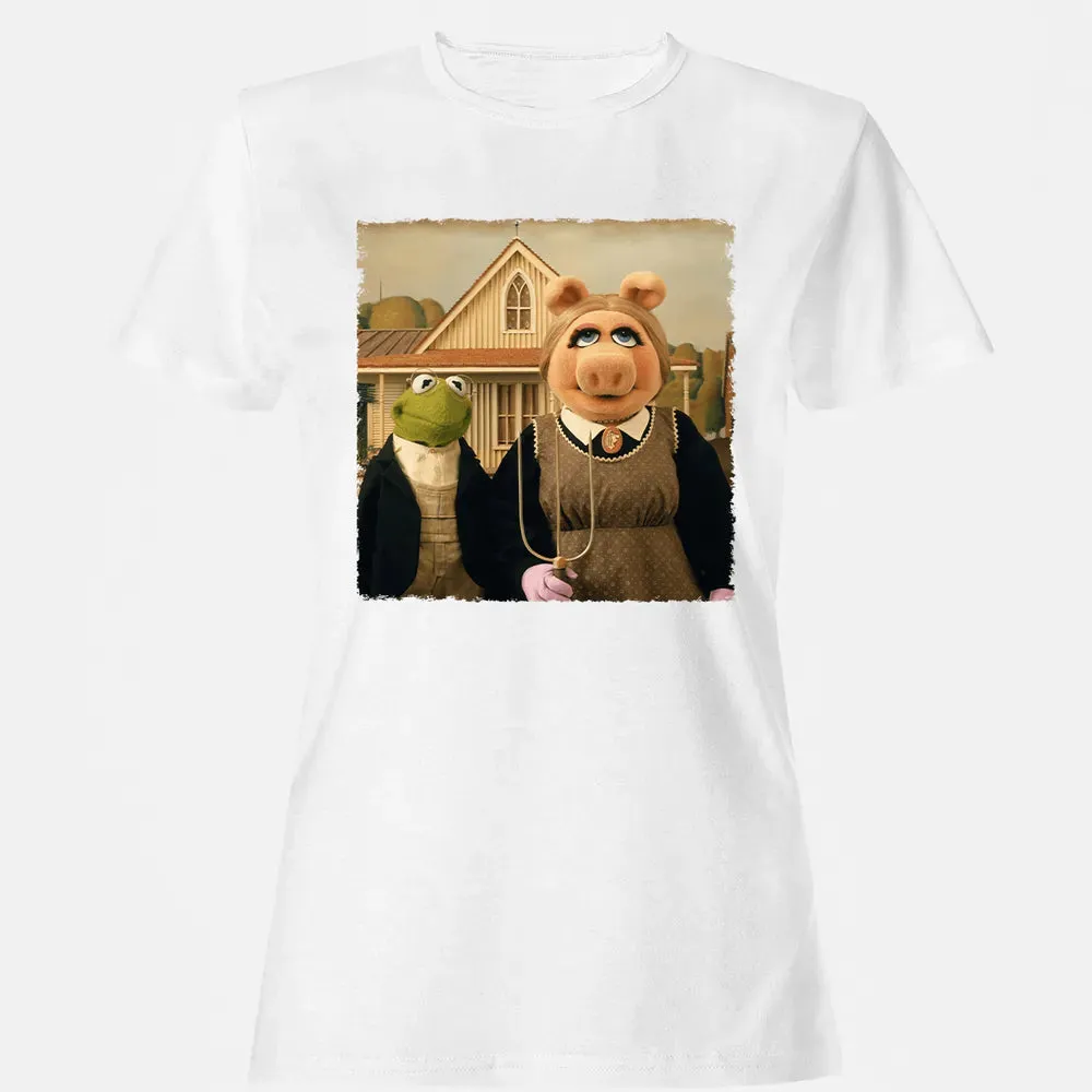 Ms Piggy's American Gothic Women's T-shirt - 16