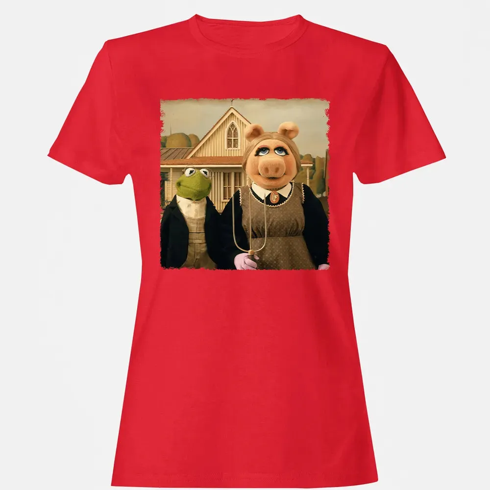 Ms Piggy's American Gothic Women's T-shirt - 13