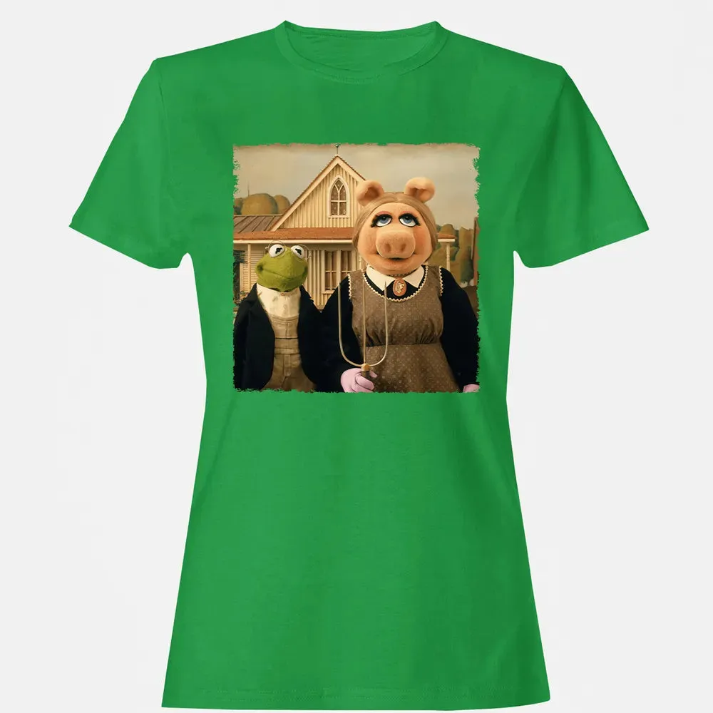 Ms Piggy's American Gothic Women's T-shirt - 7