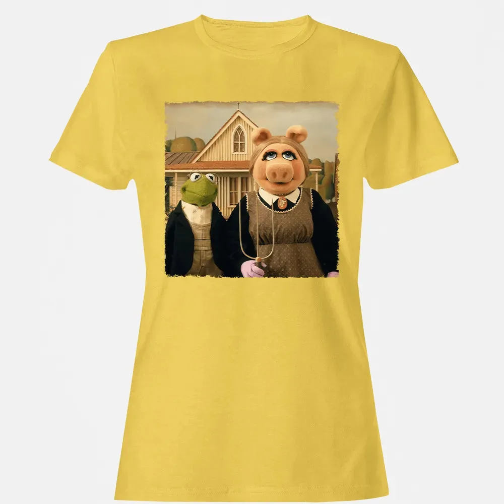 Ms Piggy's American Gothic Women's T-shirt - 4
