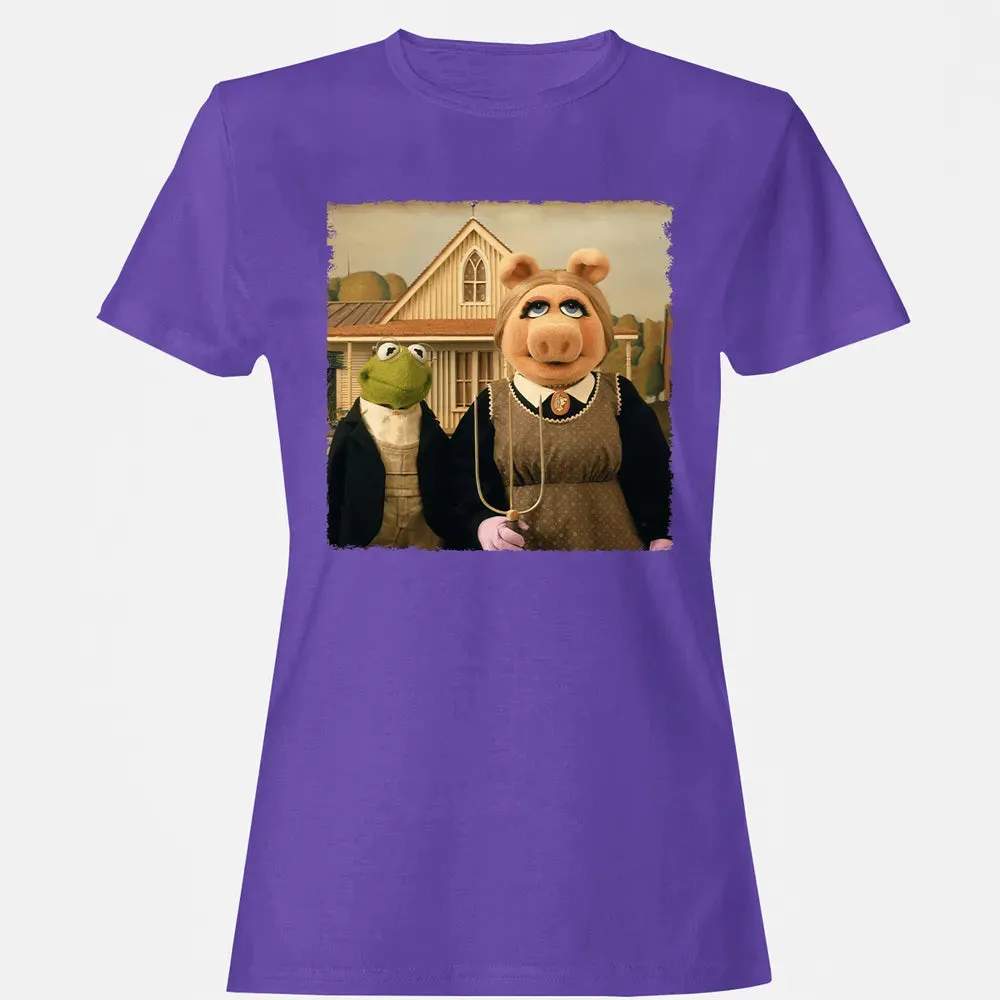 Ms Piggy's American Gothic Women's T-shirt - 12