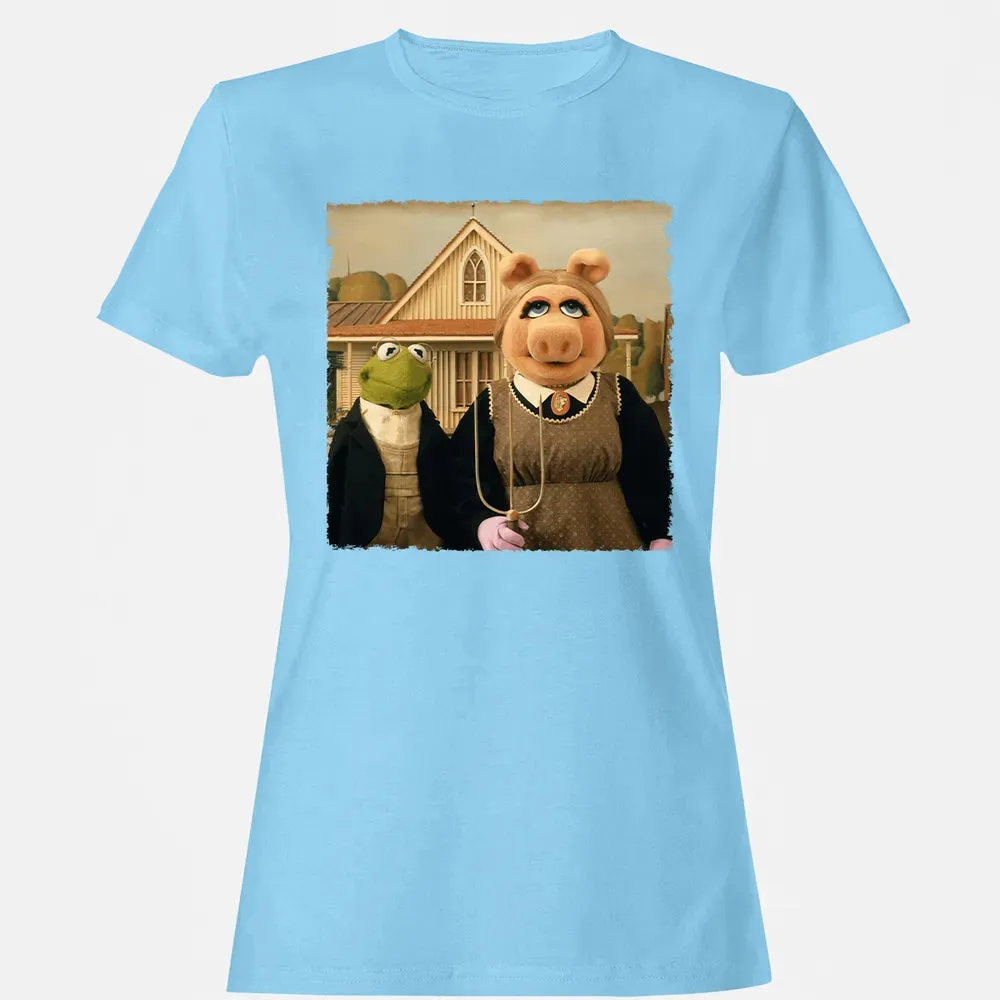 Ms Piggy's American Gothic Women's T-shirt - 8