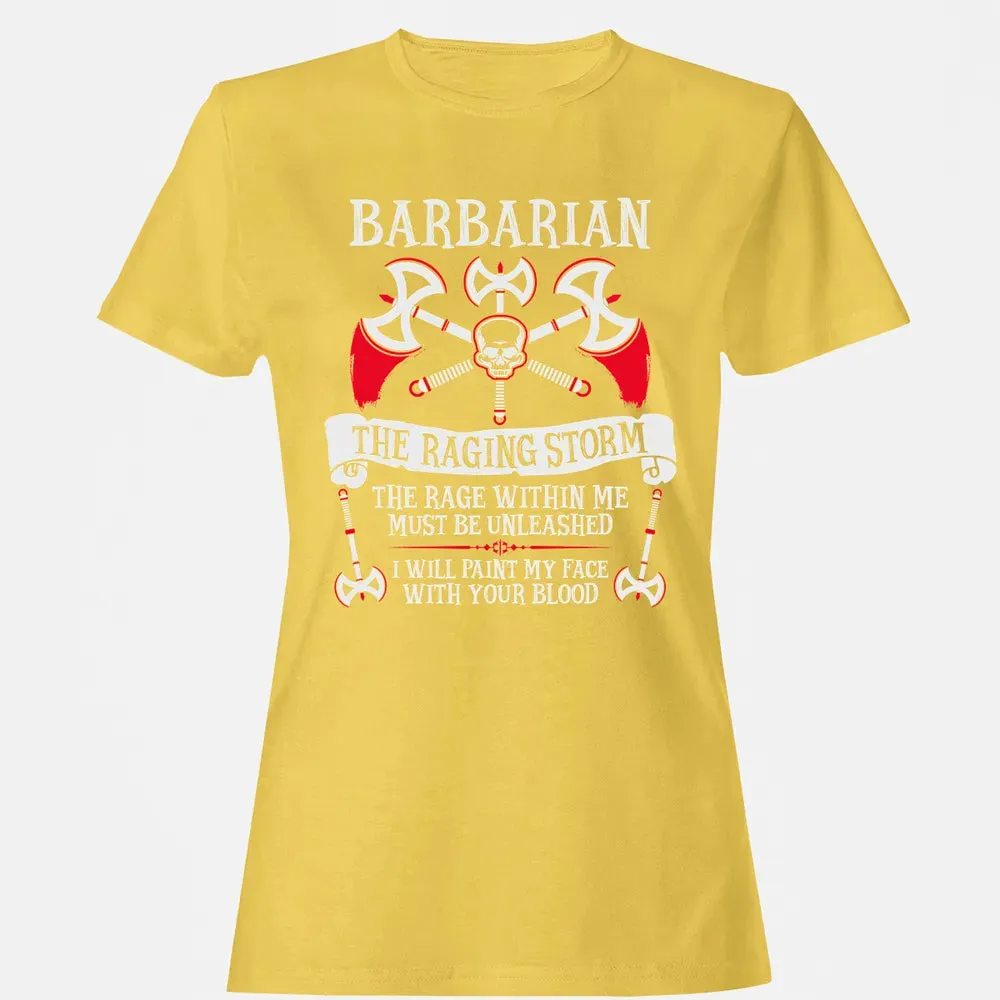 BARBARIAN, THE RAGING STORM  (White) Women's T-shirt - 4