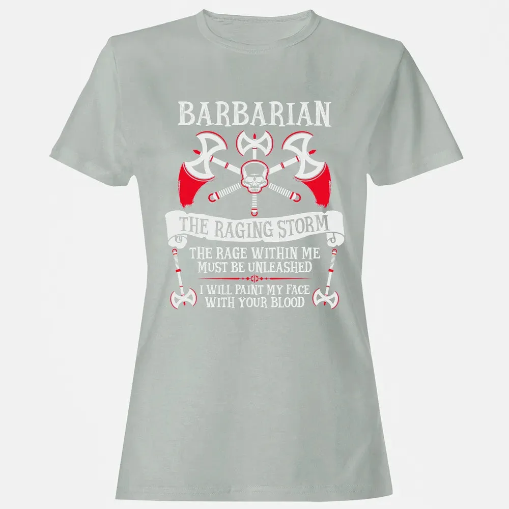 BARBARIAN, THE RAGING STORM  (White) Women's T-shirt - 2