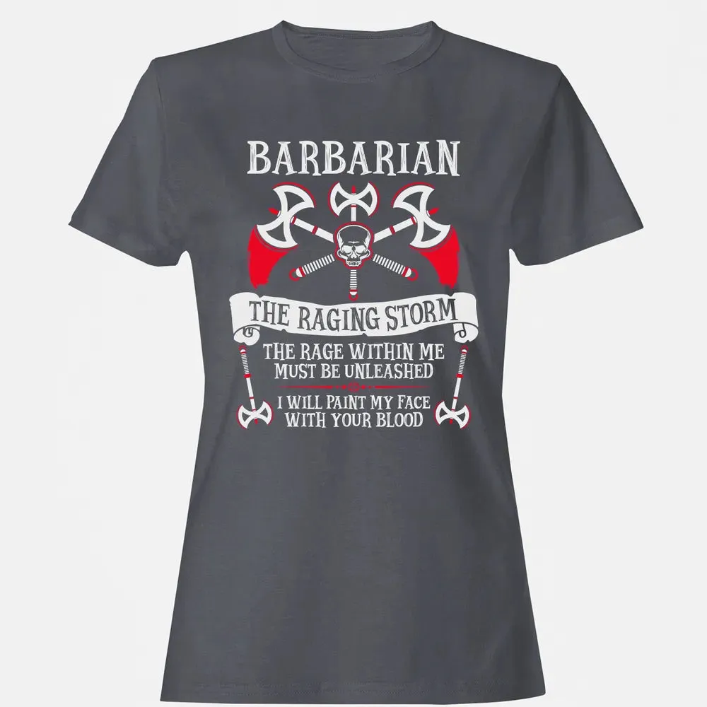 BARBARIAN, THE RAGING STORM  (White) Women's T-shirt - 5