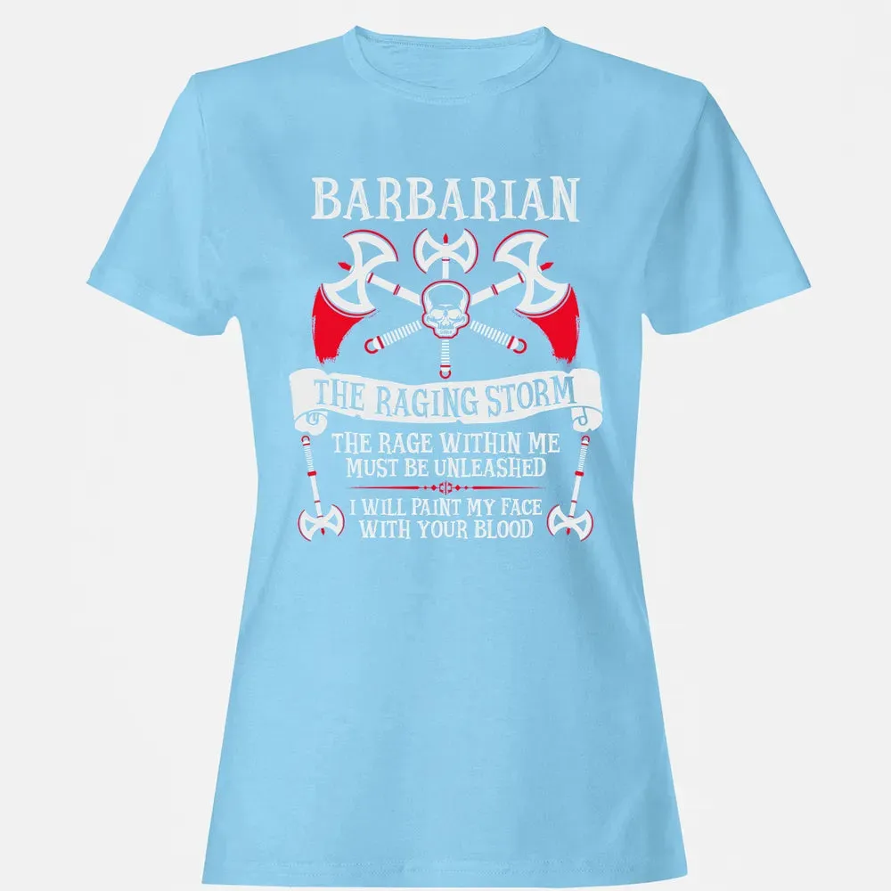 BARBARIAN, THE RAGING STORM  (White) Women's T-shirt - 8