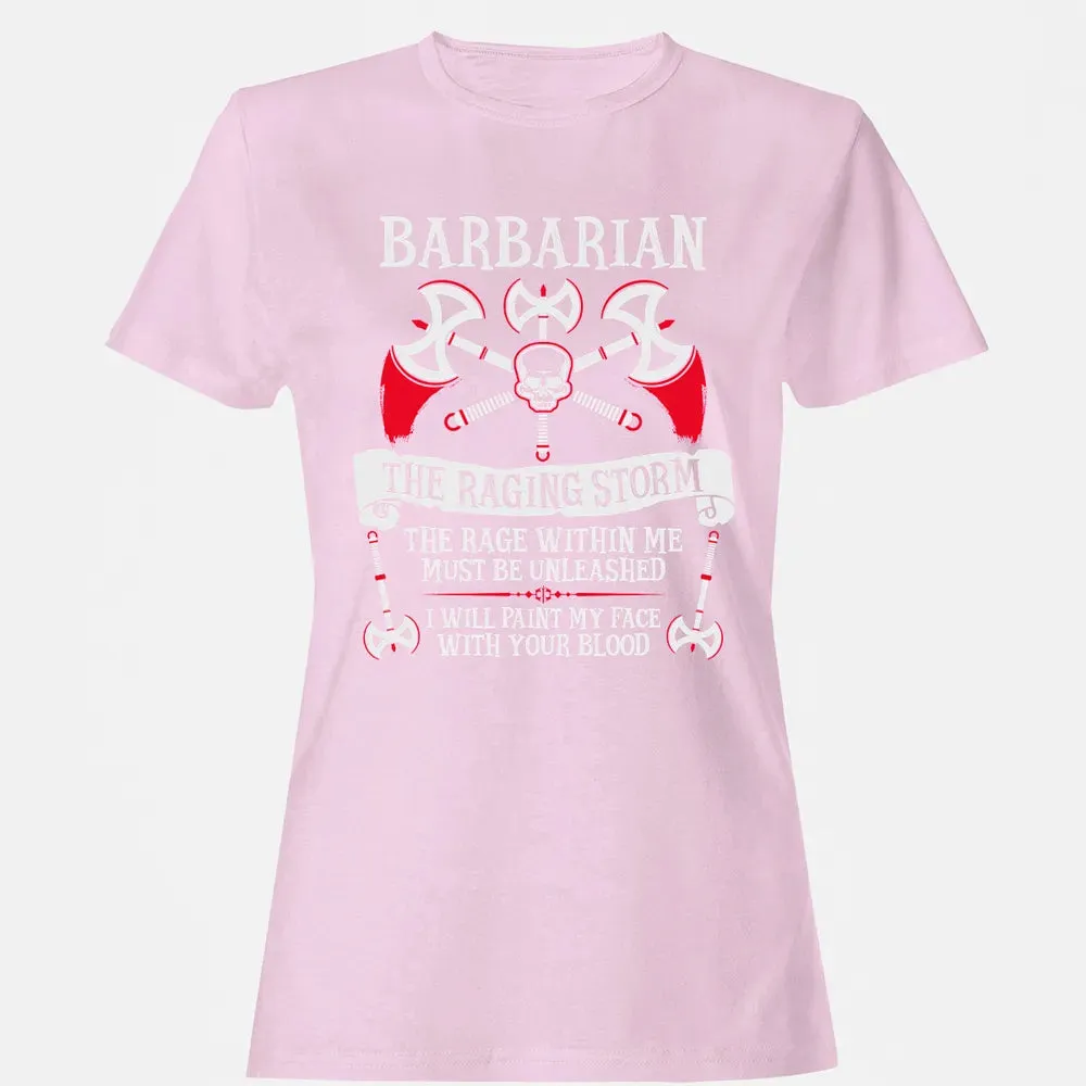 BARBARIAN, THE RAGING STORM  (White) Women's T-shirt - 9
