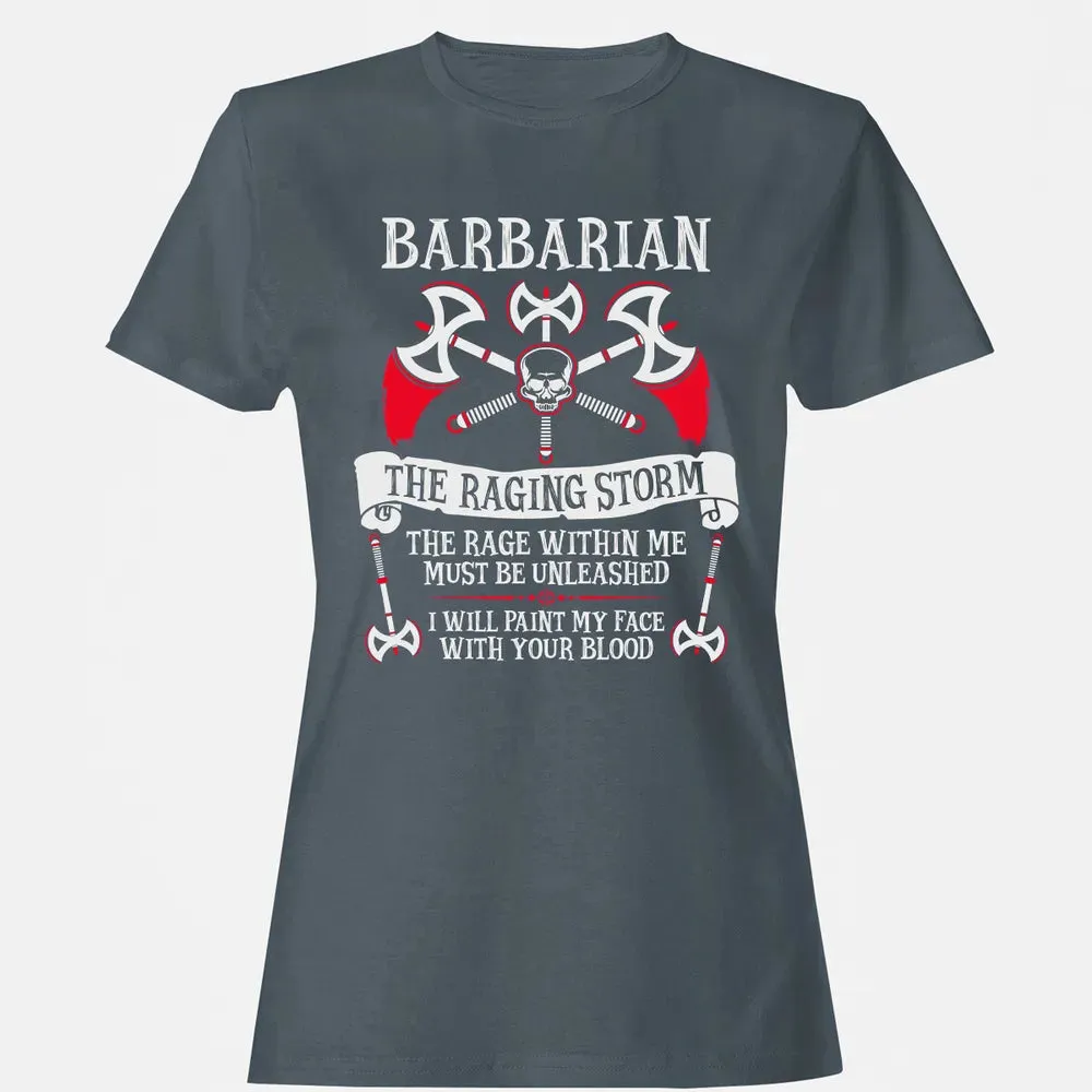 BARBARIAN, THE RAGING STORM  (White) Women's T-shirt - 3