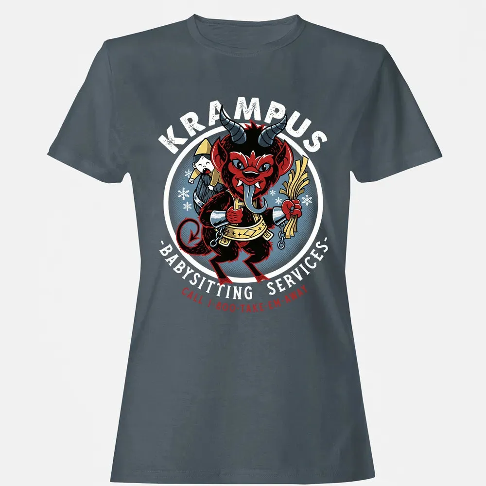 Krampus Babysitting Service Women's T-shirt - 3