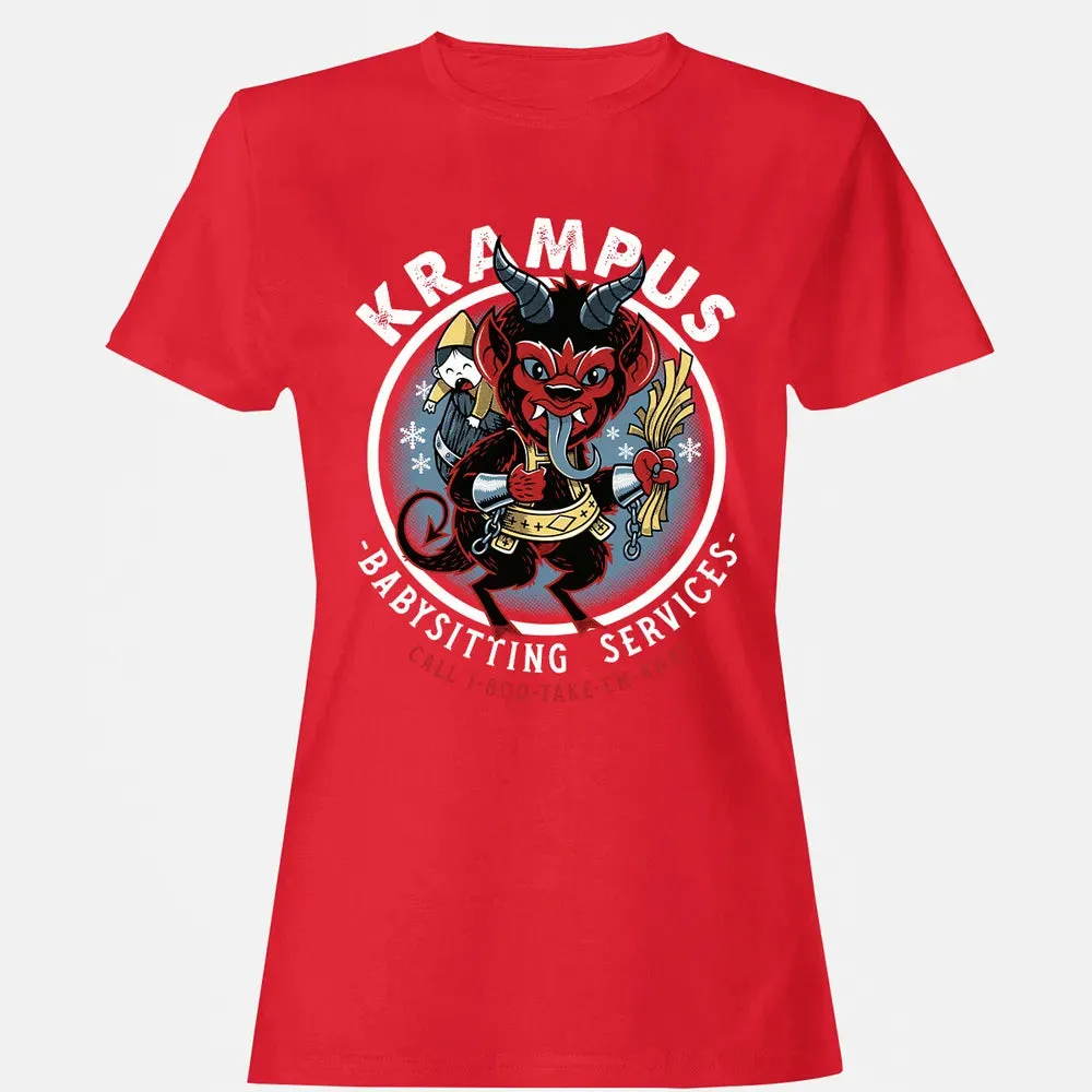 Krampus Babysitting Service Women's T-shirt - 13