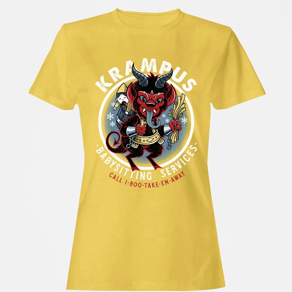 Krampus Babysitting Service Women's T-shirt - 4