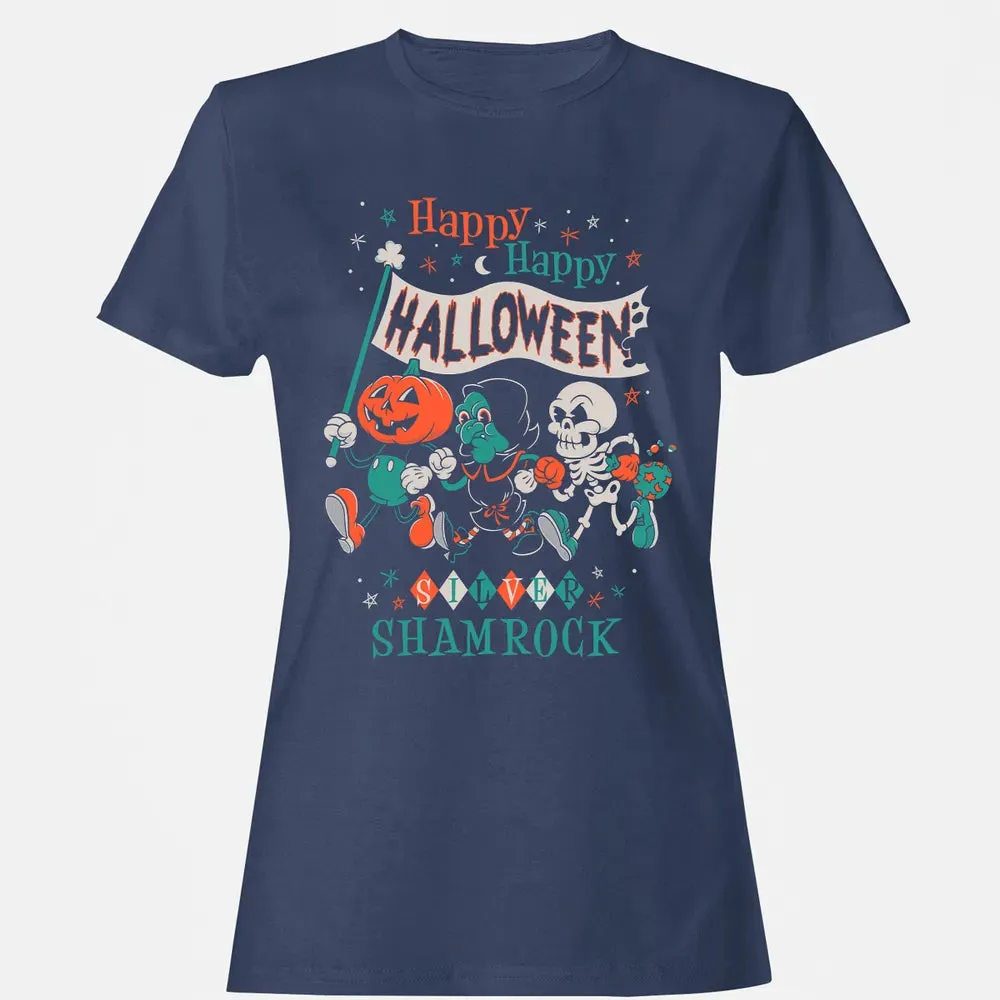 Silver Shamrock - Creepy Cute Pumpkin Women's T-shirt - 10