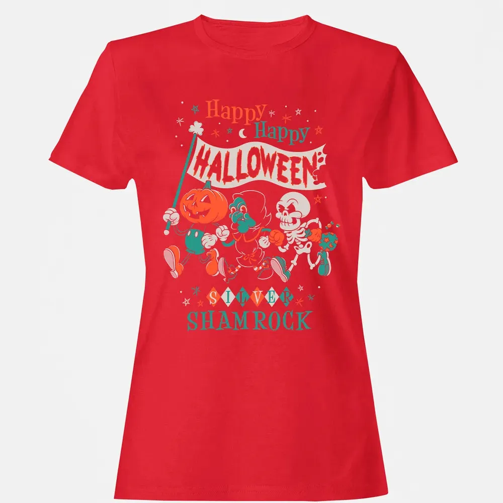 Silver Shamrock - Creepy Cute Pumpkin Women's T-shirt - 13